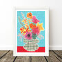Colourful Vase Of Flowers Still Life Print, thumbnail 6 of 8