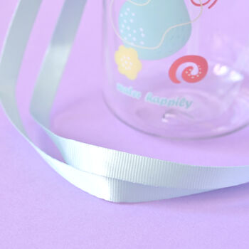 Personalised Kids Bunny Turquoise Water Bottle, 3 of 3