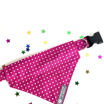 Dog bandana in red, blue, black or pink for girl or boys, 9 of 9