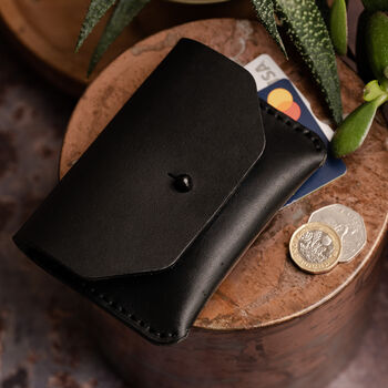 Personalised Handmade Leather Wallet Button Stud, 3 of 9
