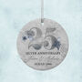 Silver 25th Anniversary Celebration Bauble, thumbnail 5 of 7