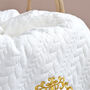 Cable Knit Personalised Christening Blanket, thumbnail 7 of 10