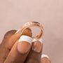 Personalised 18ct Rose Gold Plated Galaxy Spinner Ring, thumbnail 2 of 10