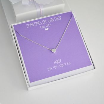 Sterling Silver Be Strong Necklace Gift, 4 of 12