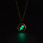 Sagittarius Zodiac Glowing Pendant Necklace With Uv Keyring Torch, thumbnail 5 of 12
