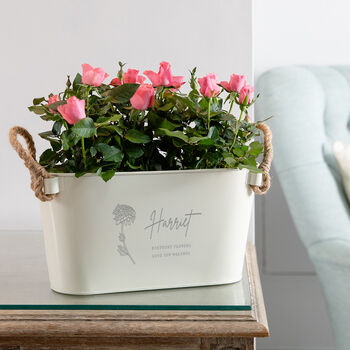 Personalised Birth Month Flower Planter, 3 of 5