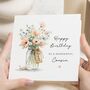 Floral Birthday Card For Cousin, thumbnail 1 of 7