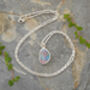 Large Australian Opal Doublet Necklace, thumbnail 2 of 3
