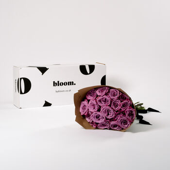 Muddled Grape Purple Rose Bouquet, 3 of 4