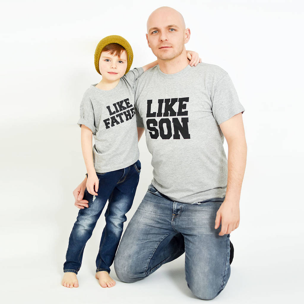 'like father like son' matching t shirt set by rocket ...