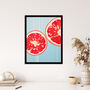 Juicy Red Pomegranate Bright Kitchen Wall Art Print, thumbnail 4 of 6