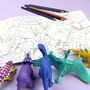 Dinosaurs Doing Stuff Colouring Book, thumbnail 4 of 7