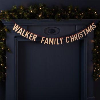 Personalised Christmas Family Garland, 2 of 5