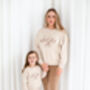 Ladies' And Kid's 'Oh Hey Vacay' Embroidered Sweatshirt Jumpers, thumbnail 2 of 9