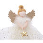 Gold Blonde Light Up Angel Christmas Tree Topper, thumbnail 4 of 8