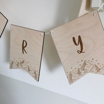 Personalised Mountains Bunting, 3 of 4