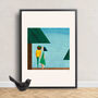 Limited Edition Forest Couple A2 Giclée Art Print, thumbnail 1 of 7