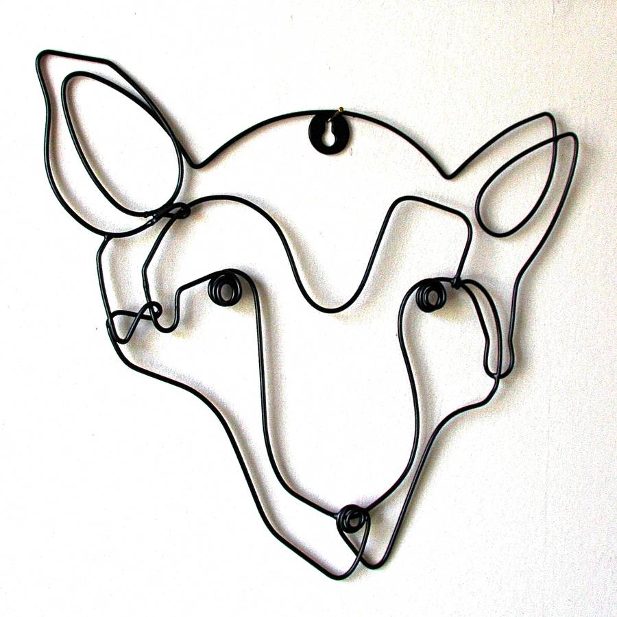 Fox Wire Wall Art By London Garden Trading