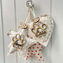 Personalised Dog Cat Paw Print Star Heart, thumbnail 2 of 7