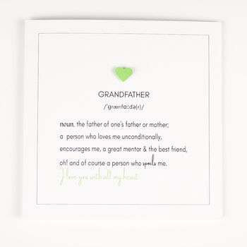 Definition Of Grandfather Father's Day Card, 6 of 6