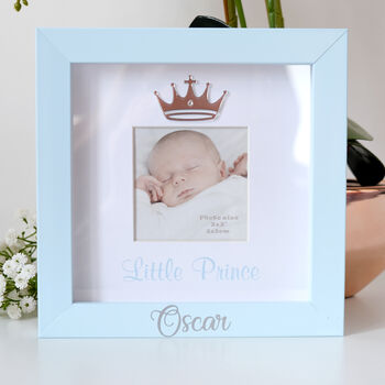 Personalised Baby Prince Photo Frame, 2 of 4