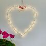 Heart Wreath With Fairy Lights, thumbnail 2 of 4