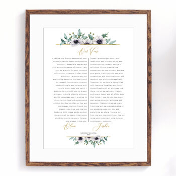 His And Hers Vows Print, 5 of 6
