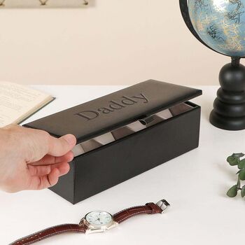 Daddy's Luxury Personalised Watch Box, 4 of 4