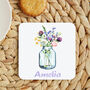 Personalised Pot Of Flowers Coaster, thumbnail 3 of 3