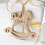 Personalised Christmas Rocking Horse Decoration, thumbnail 1 of 6