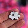 Cloud Enamel Pin Badge, thumbnail 3 of 8