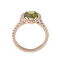 Green Sapphire And Diamond Halo Engagement Ring, thumbnail 5 of 5