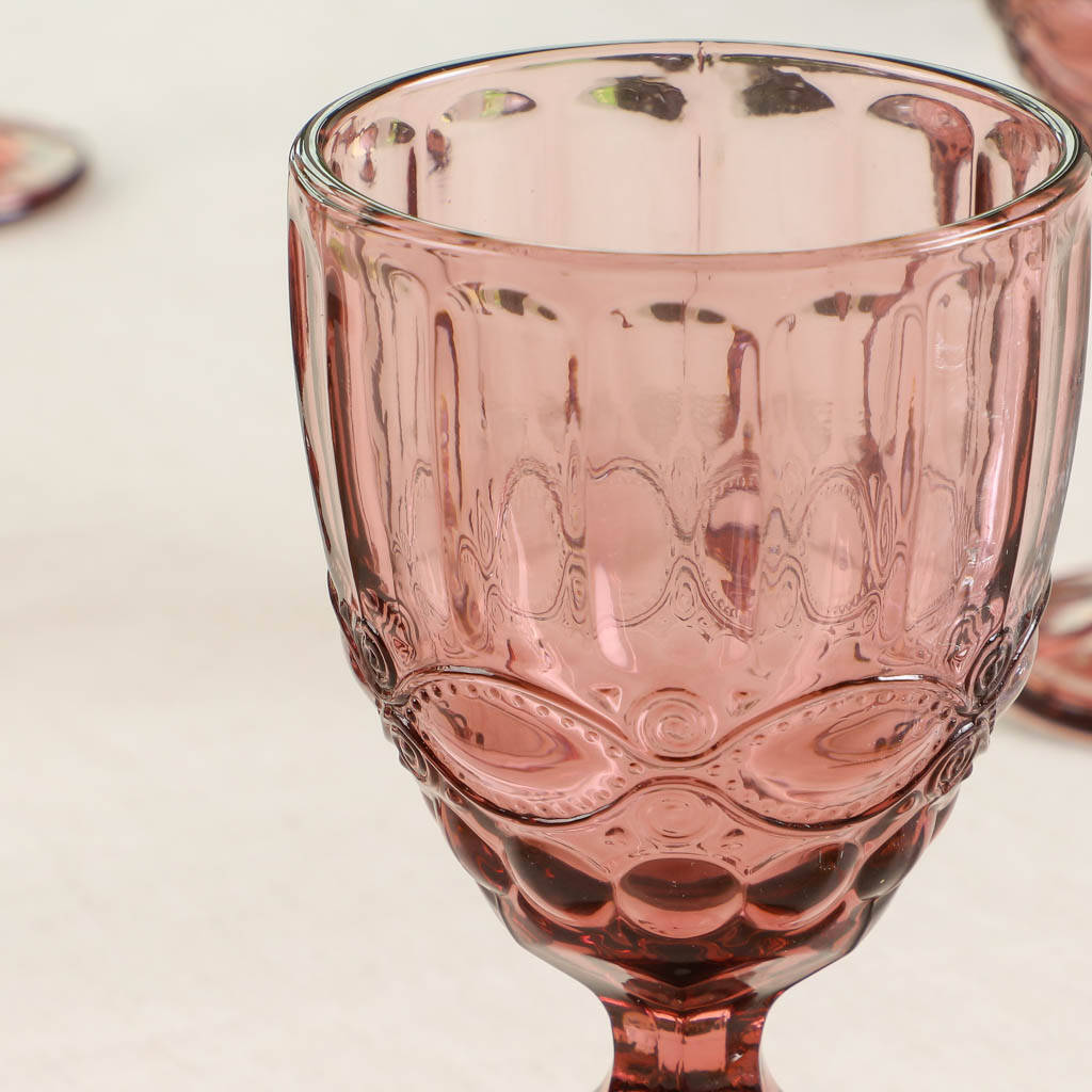 Luxury Rose Quartz Wine Glasses By Dibor