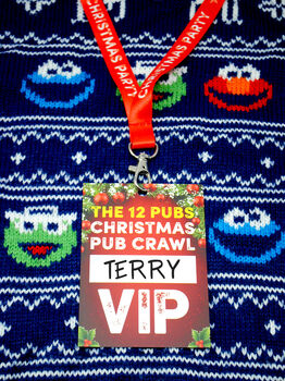 The 12 Pubs Christmas Party Pub Crawl List Vip Lanyard Guides, 7 of 7