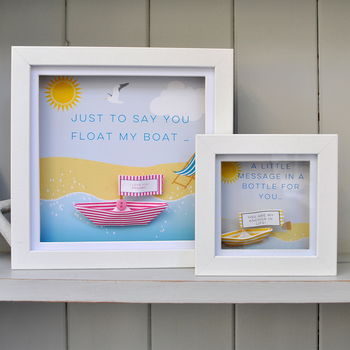 Personalised Paper Boat Picture Frame, 4 of 8