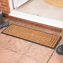 Carlton Rubber Border Natural Coir Door Mat, thumbnail 1 of 3