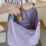 Large Pastel Canvas Shoulder Tote Bag For School, thumbnail 6 of 9