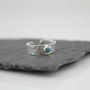 Sterling Silver Birthstone Toe Ring, thumbnail 5 of 8