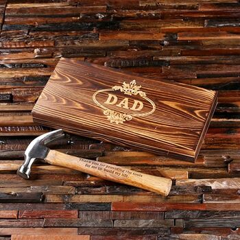 Personalised Hammer Wooden Box Engraved, 6 of 12