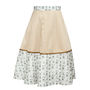Hampstead 50s Style Skirt With Print Trim, thumbnail 3 of 7