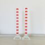 Pair Of Vintage Glass Candlesticks, thumbnail 1 of 4