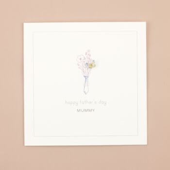 Handmade 'Happy Father's Day Mummy' Father's Day Card Butterfly, 6 of 7