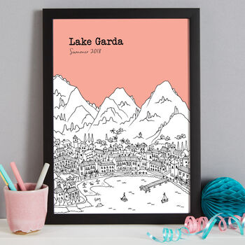 Personalised Lake Garda Print, 8 of 10