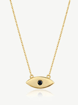 Gold Reversible Evil Eye Necklace, 4 of 6