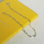 Sterling Silver Paperclip Chain Bracelet, thumbnail 2 of 4