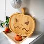 Wooden Pumpkin Shaped Halloween And Autumn Charcuterie Board, thumbnail 1 of 6