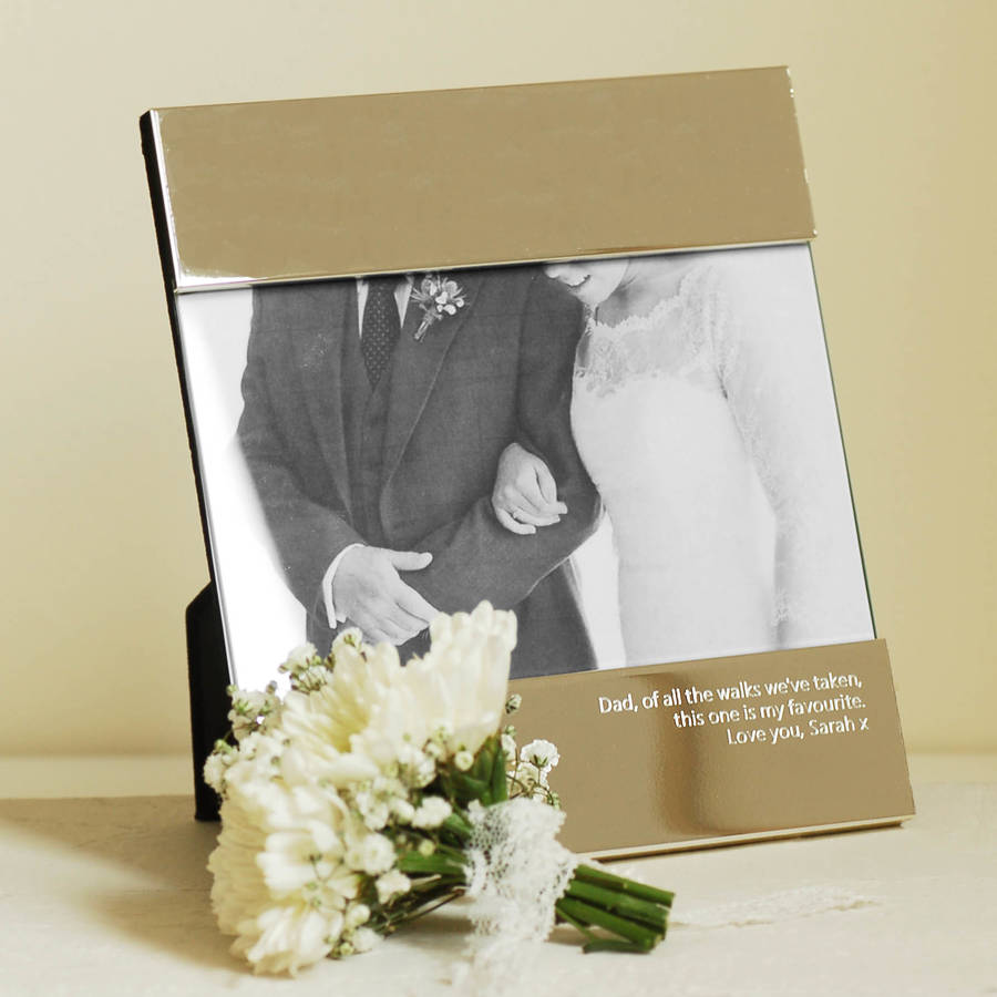 Personalised Wedding Photo Frame By Highland Angel