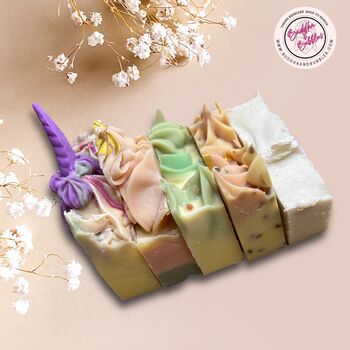 Handmade Luxury Soap Gift Box 5x Hand Piped, 8 of 9