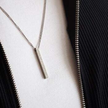 Personalised Custom Bar Necklace, 9 of 12