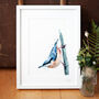 Inky Nuthatch Illustration Print, thumbnail 9 of 12